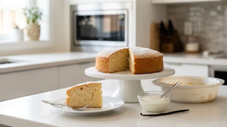 A Melhor Receita de Bolo de Baunilha Sem Ovo no Micro-ondas (Fácil e Rápida)